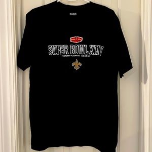 Reebok New Orleans Saints Super Bowl XLIV T-Shirt, Unisex size M